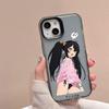 Funda con marco grande de Anime Girl, compatible con iPhone 16, Pro Max, Apple 13, resistente a caídas, 12 agujeros grandes, 11