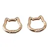 Llavero de Hebilla de Resorte de Gatito Pintado Galvanizado de Aleación de Alta Calidad Accesorios Hechos a Mano para Gancho de Bolso DIY Cadena de Teléfono