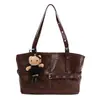 Bolso Tote Coreano de Lujo Ligero de Nicho Nuevo Gran Capacidad Retro Versátil para el Trabajo y los Viajes al Trabajo Bolso de Hombro de Moda de Gama Alta