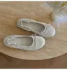 Primeiro Encontro Coleção Sem Desgaste~ Sapatilhas Femininas de Bico Redondo com Laço Sapatos Planos Versáteis Sapatos de Rolo de Ovo Yaoyao