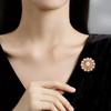 Broche de perlas a juego para mujer, diseño de nicho de alta calidad, hebilla antiexposición, alfiler para cuello, cárdigan, accesorios de ropa, broche