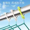 Percha con Pinza a Prueba de Viento Pinza de Silicona Secador de Ropa Colorido Pinza Antideslizante Secador de Ropa para Exteriores Pinza de Fijación Multifuncional Anticaídas