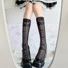 Meias 3/4 Estilo Japonês Desejo Puro Menina Suave Sexy Mulher Primavera Verão Malha Fina Vazada Laço Fofo Meias Largas