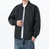 Chaqueta de Otoño de Marca Americana de Moda para Estudiantes de Secundaria Hombres, Versátil Estilo Japonés Atractivo Holgado Resistente al Viento Casual Chaqueta Superior
