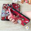 Adecuado para funda de teléfono móvil Apple 16 13Pro Max Reno Navideño Estampado Estéreo Soporte de Pulsera Funda de Teléfono Móvil Xr