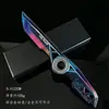 Remodelar Nueva Temporada Skin de Cuchillo Aleación de Zinc Modelo de Arma Delta Periférico de Juego Sin Filo Giratorio Plegable