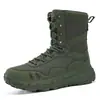 47 Botas de Combate de Caña Alta Talla Grande, Botas Marrones de Entrenamiento de Combate, Botas de Entrenamiento con Cordones para Hombre, Zapatos Profesionales de Senderismo y Montañismo, Botas de Seguridad