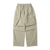 Calça Casual Paratrooper Trs Japanese Trend Workwear 26Ss Xadrez Lavado Secagem Rápida Leve Ligeiramente Curva para Homens e Mulheres