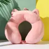 Almohada de Dibujos Animados en Forma de U con Soporte de Joroba para Almohadilla de Cuello, Almohada de Cuello para Siesta en la Oficina, Almohada Portátil de Viaje para Avión, Se Puede Imprimir con Logo