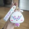 Monedero de Silicona de Dibujos Animados Más Vendido Aguas Abajo Llavero Lindo de Conejo Rockero Colgante para Bolso para Niñas