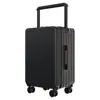 Equipaje de carrito ancho nuevo transfronterizo, tapa frontal de apertura, para abordar negocios, aspecto elegante, caja de PC con contraseña de viaje, personalización de comercio exterior