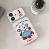 Aplicable a funda de teléfono Apple 17pro chica de dibujos animados de alta gama iPhone15 cobertura total borde juego de apilamiento Apple perrito