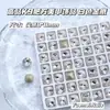 Pedrería de Cristal K9 de Alta Calidad, Pedrería Blanca Brillante de Forma Irregular con Parte Posterior Puntiaguda, Decoraciones para Uñas, Accesorios Transparentes Blancos Ultra Brillantes para DIY
