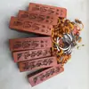 Chaveiro de madeira de pêssego requintado, barraca de mercado, produtos de venda quente, loja de dez yuans, área turística, mais vendidos, dezoito arhats