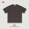 Camiseta Básica Hombre Bk Algodón de Bambú Algodón Puro 190g Color Sólido Estilo Americano Manga Corta Juvenil Holgada Tendencia Marca Camiseta