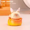 Gato Siamês Desenho Animado Fofo Ornamento de Cura para Mesa de Escritório Mini Figura Fofa Criativa Presente de Feriado