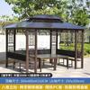 Pabellón al aire libre con patio, villa, carpa parasol, jardín móvil para actividades al aire libre, casa de campo, casa de familia, sala de sol de cuatro esquinas