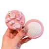 Peine Plegable Portátil Lindo con Tapa Flip-Top, Peine Masajeador Pequeño con Espejo Integrado, Peine Mini de Aire Portátil para Mujeres