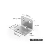 Acero inoxidable ángulo sólido código L código de ángulo recto tipo L conector para muebles soporte fijo para partición código de ángulo engrosado mayoreo