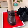 Zapatos planos de estilo retro con boca poco profunda, mocasines para mujer, novedad de otoño 2026, cordones negros, suela gruesa, casual, simples, zapatos pequeños de cuero