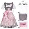 Disfraz tradicional alemán de Oktoberfest, vestido del festival de la cerveza de Múnich, falda de escenario con encaje de jacquard, atuendo de actuación