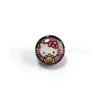 Aleación de Titanio F136 Estilo Goteo de Aceite Ojo Maligno Morado Piercing para Lengua 7mm Stud para Oreja Joyería Piercing
