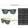 Gafas de Sol Retro de Madera de Bambú con Patas Transfronterizas Europeas y Americanas Ecológicas Gafas Polarizadas Gafas de Sol de Madera de Bambú Lentes Polarizadas de Colores 1