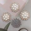 Joias Cravejadas de Diamantes em Forma de Flor, Acessórios Geométricos de Pérola, Acessórios DIY Artesanais de Resina Plástica, Acessórios para Sapatos, Acessórios de Vestuário, Colar