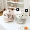 Gorra de Bebé Niño Estilo Primavera, Gorra de Béisbol Infantil Personalizada con Dibujo de Conejo Animal de Ala Corta, Gorra de Sol para Verano