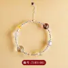Atacado Pulseira de Cristal Natural Multi-Tesouro Prata Quebrada Cristal Branco Roxo Amarelo Rosa Cristal Cinza Lua Nova Pulseira Feminina Original da Moda