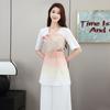 Otoño e Invierno 2024 Nueva Esteticista de Salón de Belleza Baño de Pies Ropa de Trabajo Traje de Club de Salud de Técnico de Terapia de Pies 4802-32
