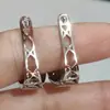 Pendientes Cao Shi de Diseño Metálico Estilo Frío para Mujer, Joyería de Zirconia con Microincrustaciones Elegantes de Nicho, Pendientes Populares de Moda
