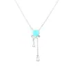 Collar dulce de rosa con incrustaciones de diamantes de moda nicho para mujer, único, exquisito, lujo ligero, diseño elegante, cadena versátil para la clavícula