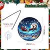 TYU549-568 Colgante Navidad Yeti Acrílico Cadena de Hierro Colgante Vacaciones Ventana Porche Adorno Decorativo