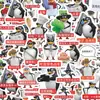225 Folhas Pinguim Vulgar Engraçado Abstrato Pinguim Emoji Adesivos Pegadinha Colega de Classe Coisa Boa Colagem Mútua Adesivos Decorativos