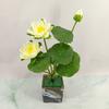 Simulação de nenúfar lótus Lótus pequeno Lótus flor falsa Buddha Hall Home Hotel aquário Decoração Engenharia decoração flor atacado