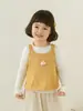 Suéter Infantil de Desenho Animado Wulibu 2026 Estilo Novo Primavera e Outono com Alças, Peça de Camada da Moda, Lindo Colete de Renda para Crianças