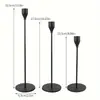 Candelabro de Metal Alto Estilo Europeu Prata em Formato de Cone Decoração para Casa Casamento Celebração Jantar Romântico à Luz de Velas Adereço de Exibição