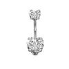 Conjunto de Piercing de Umbigo 14g Transfronteiriço Combinação de 10 Peças Aço Inoxidável Cor Pintada Botão de Umbigo Joia para Piercing