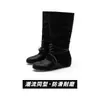 Botas altas de mujer súper populares que favorecen la forma de la pierna, estilo coreano, nueva moda otoño 2026, elegantes botas de tacón de bloque estilo Miu