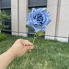 2024 novas flores de auditório de casamento econômicas azuis e nebulosas para teto em fileira de flores por atacado