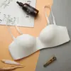 Novo sutiã sem bojo estilo minimalista cor Algodão Doce, macio, leve, textura suave, confortável, sem aro