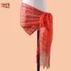 2025 Nova Onda Poliéster Cor Pura Monocromático Renda Floral Vazada Lenço Longo Novo Lenço Feminino Transfronteiriço