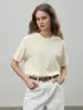 Camiseta de manga corta transfronteriza, nuevo estilo de verano europeo y americano 2026, camiseta de manga corta versátil con cuello redondo, informal, para el hogar y para ir al trabajo, moda para mujer