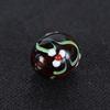 Cuentas de vidrio con forma de flor de seda de estilo japonés, cuentas de barril, accesorios para pulseras y collares, cuentas de vidrio