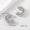 Aretes de Puma Transfronterizos Europeos y Americanos Huecos con Bulto Exagerado Aretes de Viento Hebilla para la Oreja Moda Cool Picante Retro Aretes Combinables