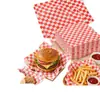 Customized oil-proof paper for cross-border catering, laminated packaging paper for burgers, fried chicken, and fries, supplied in bulk by the source manufacturer