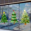 Decoración Adhesivos de Ventana Centro Comercial Árbol de Navidad Electroestáticos Puerta de Cristal Escaparate Tienda Ambiente de Evento Festivo Arreglo
