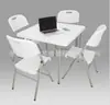Fornecimento direto da fábrica mesa quadrada, mesa quadrada dobrável, mesa quadrada com imitação de madeira, mesa quadrada de rattan, diâmetro 70,86cm
