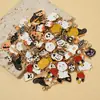 Acessórios de decoração de abóbora fantasma transfronteiriços, enfeites DIY de desenho animado com óleo de gota, acessórios de joias de liga para Halloween